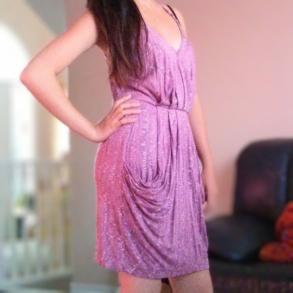 BCBGeneration draped dress with pockets size Small